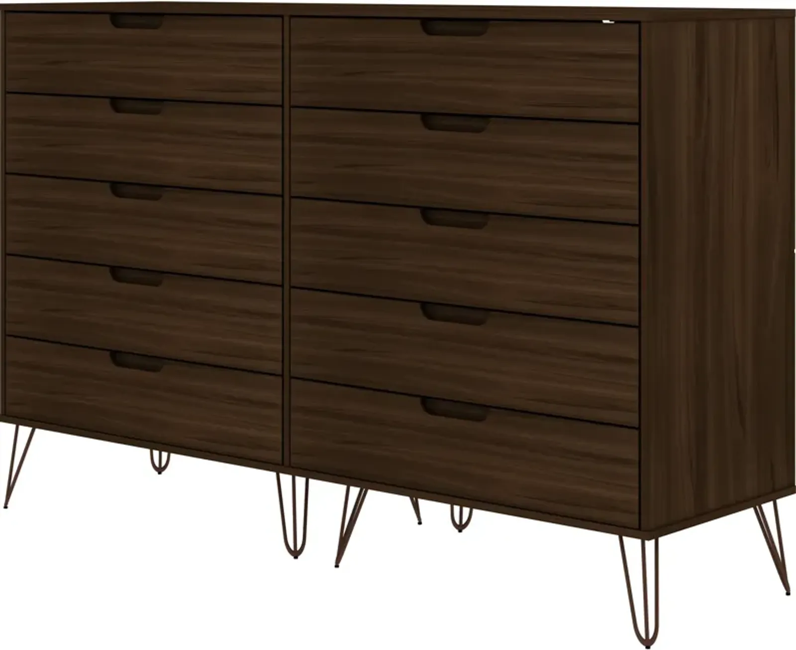 Harvard 10 Drawer Dresser - Brown