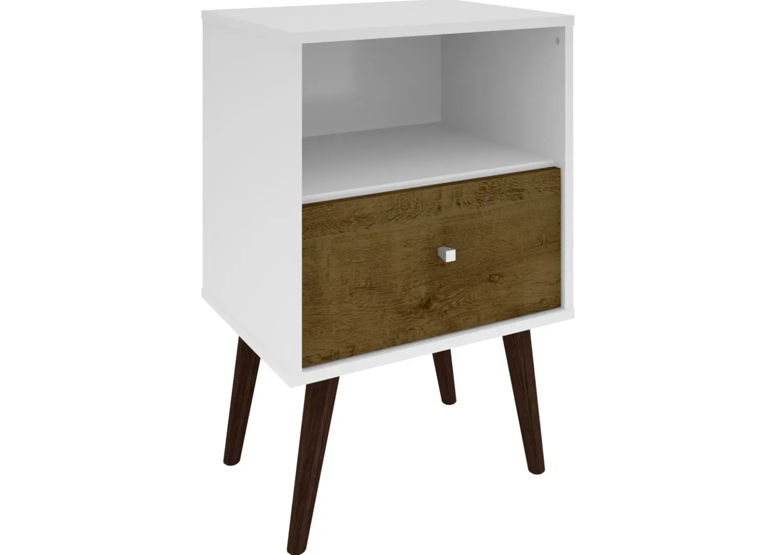 Webb Nightstand - White/Brown