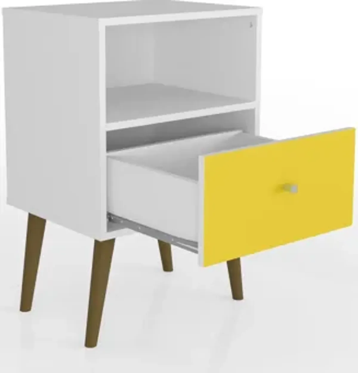 Webb Nightstand - White/Yellow