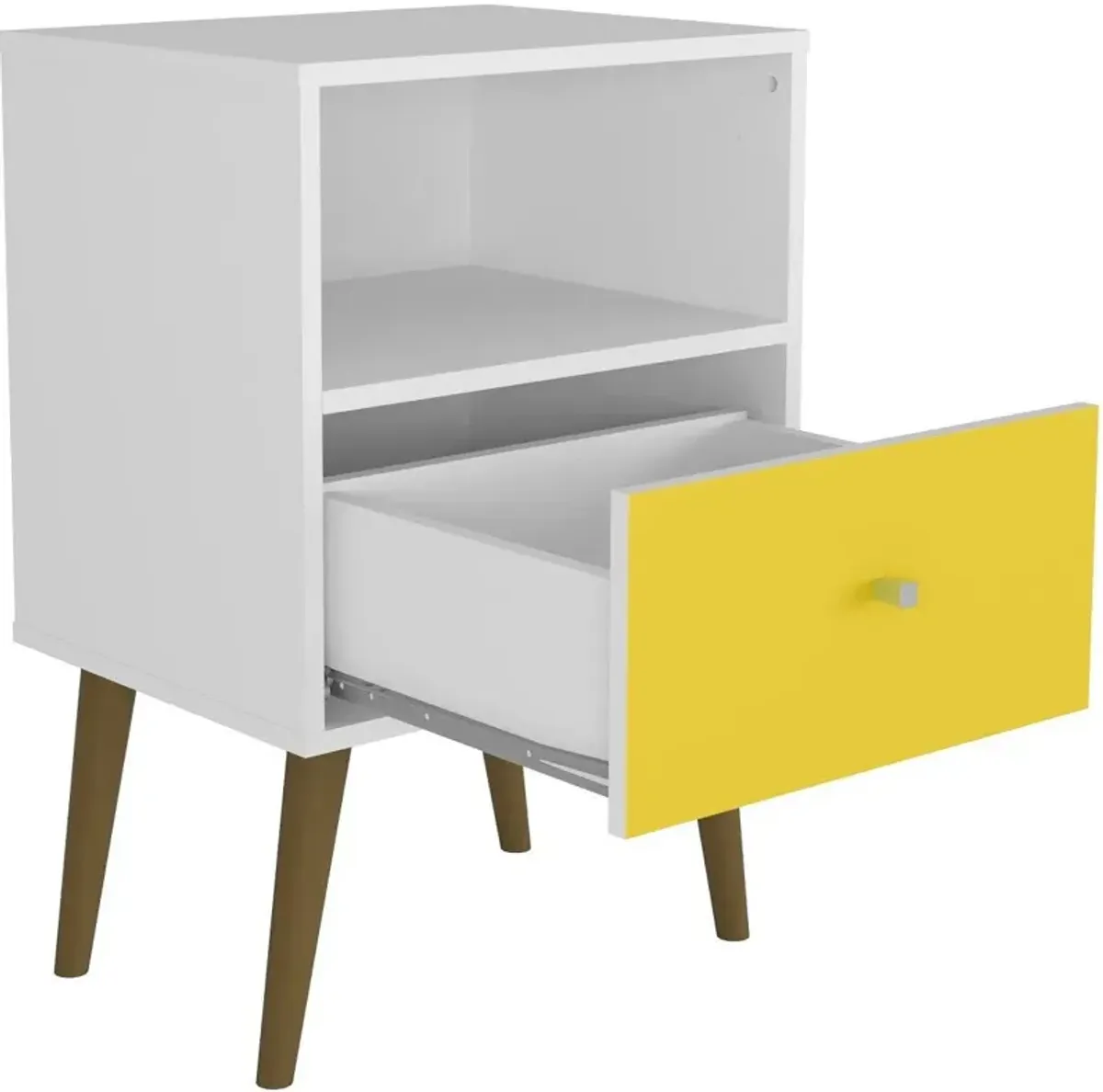 Webb Nightstand - White/Yellow