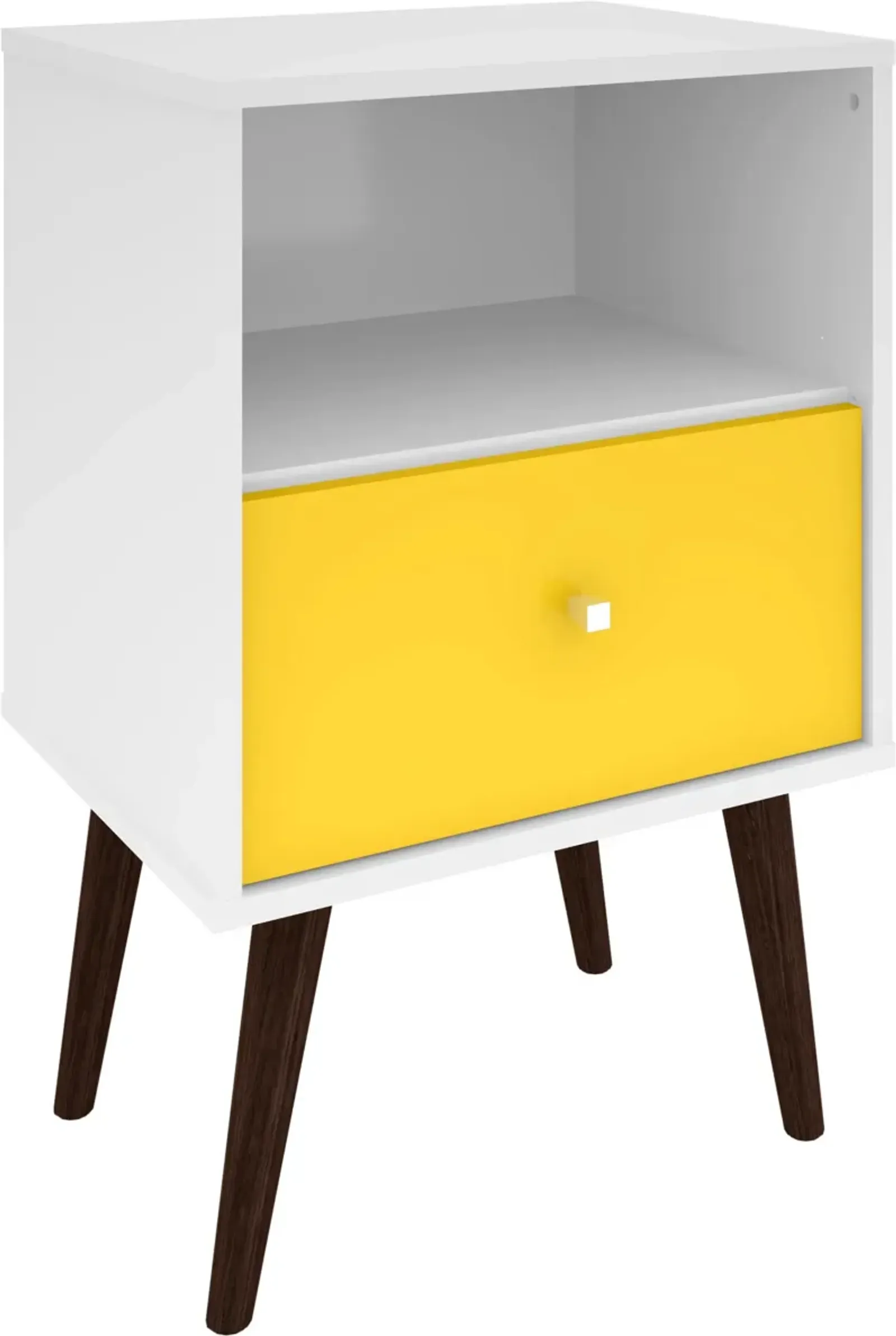 Webb Nightstand - White/Yellow