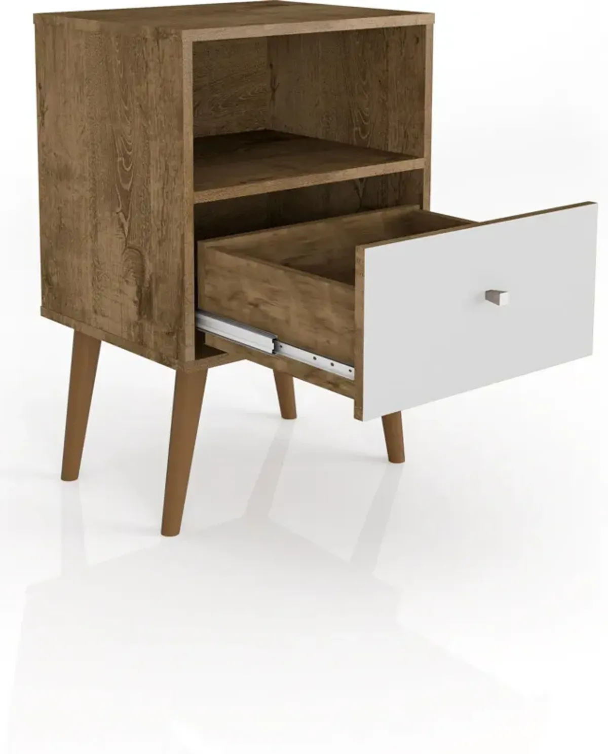 Webb Nightstand - Brown/White