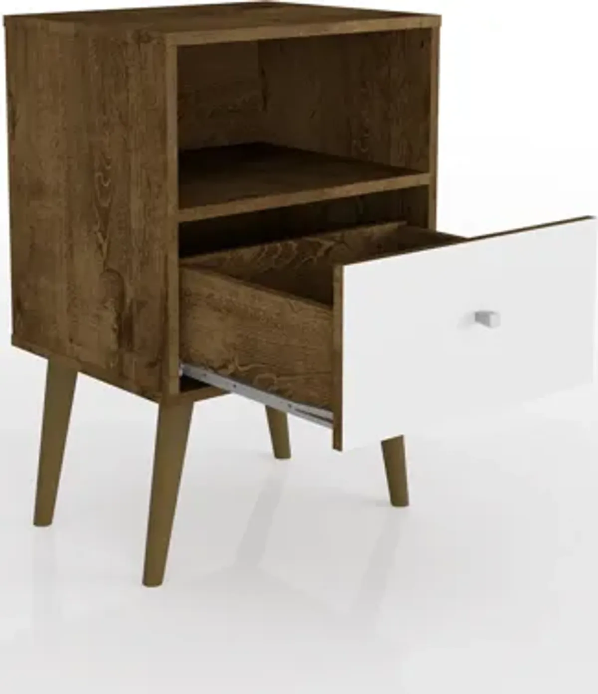 Webb Nightstand - Brown/White