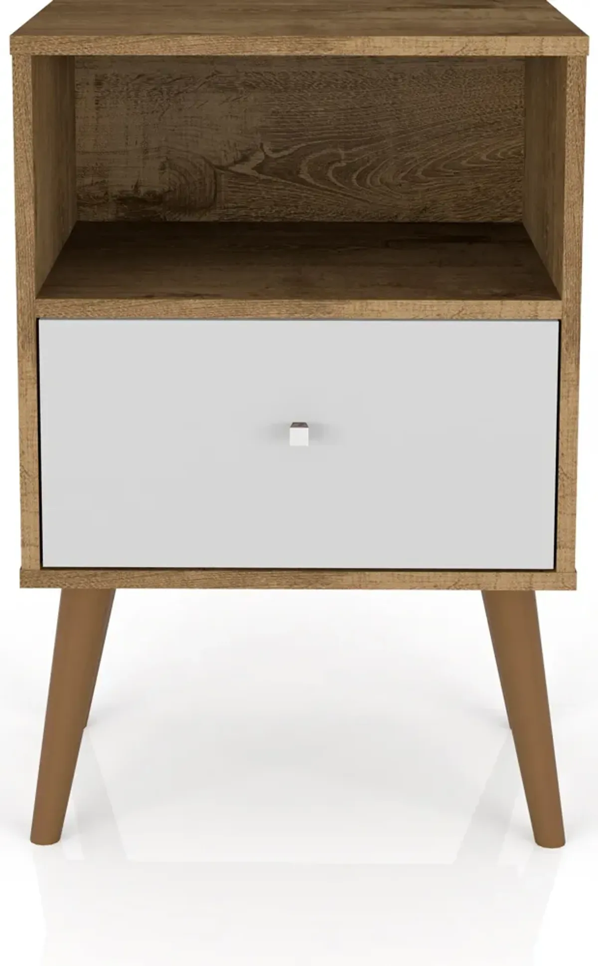 Webb Nightstand - Brown/White