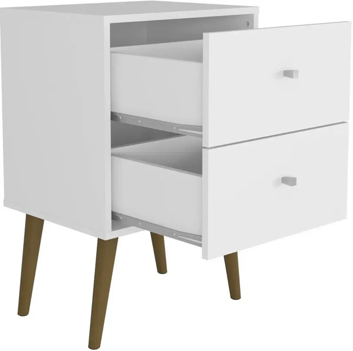 Webb 2 Drawer Nightstand - White