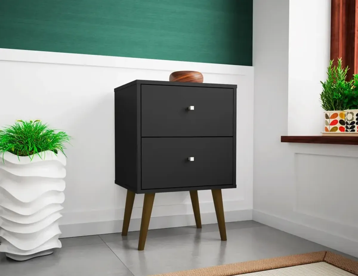 Webb 2 Drawer Nightstand - Black