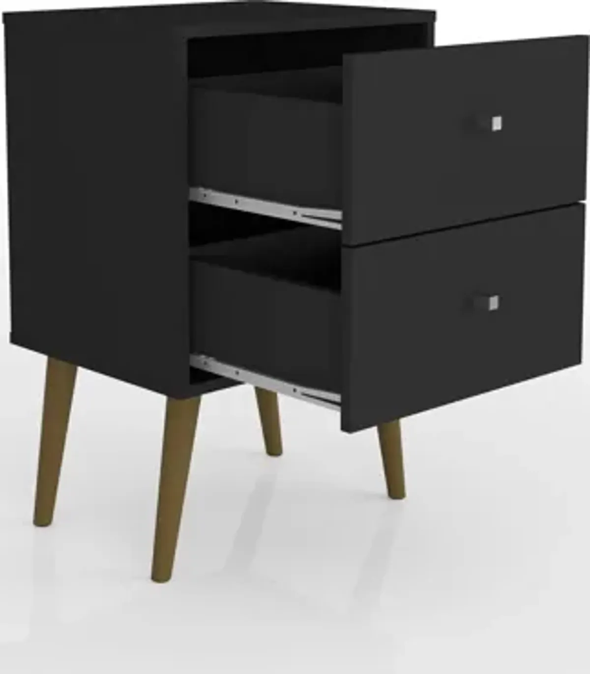 Webb 2 Drawer Nightstand - Black