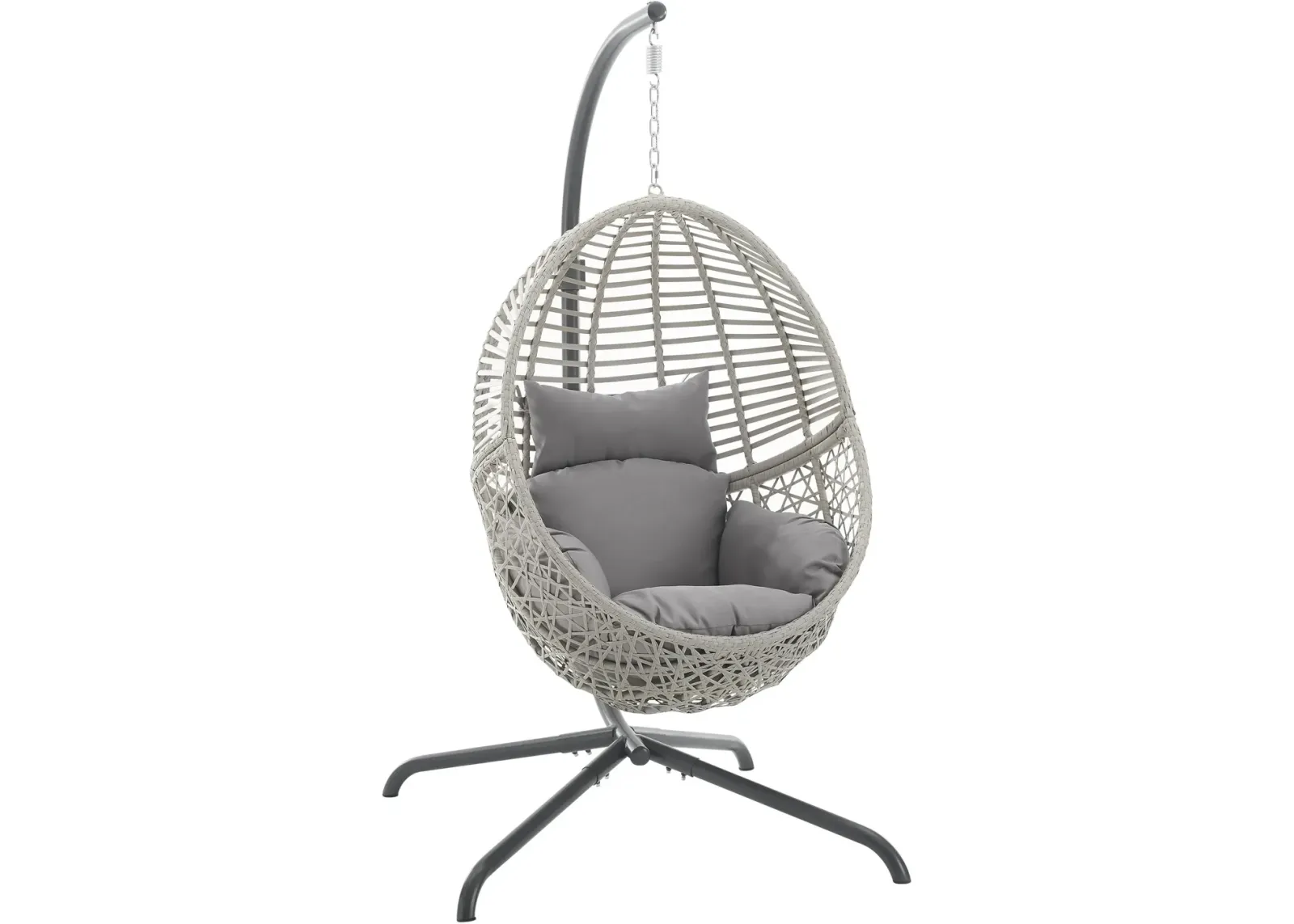 Manistee Indoor/Outdoor Hanging Egg Chair - Gray