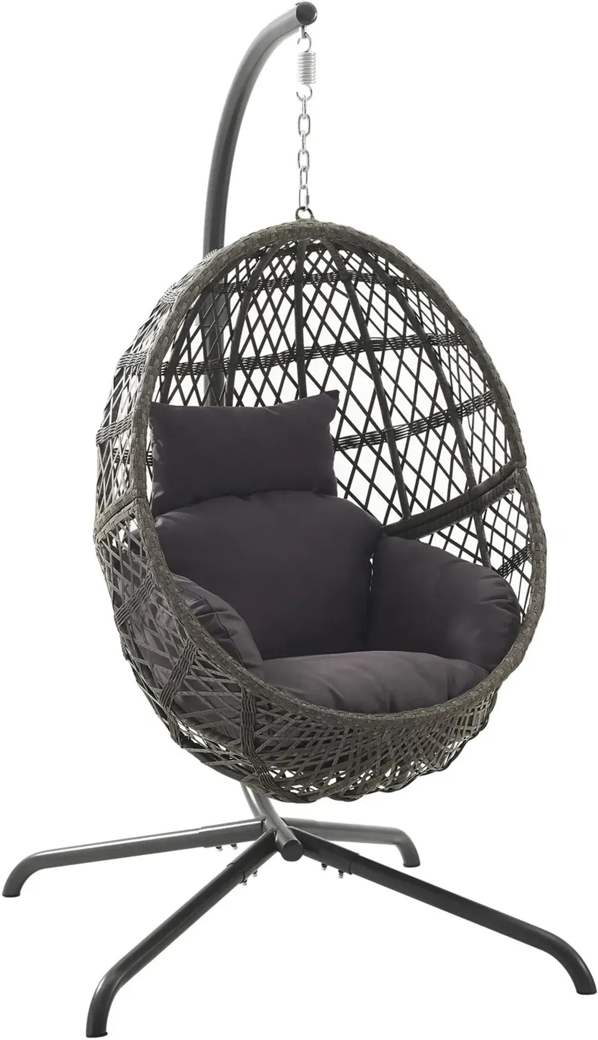 Annapolis Indoor/Outdoor Hanging Egg Chair - Gray