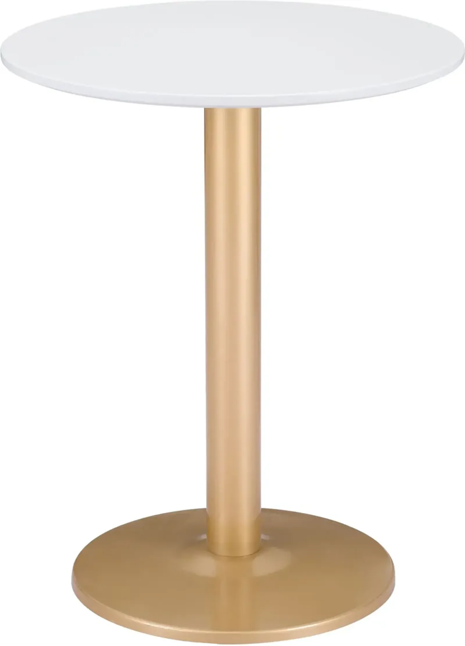 Hadassah Bistro Table - White/Gold