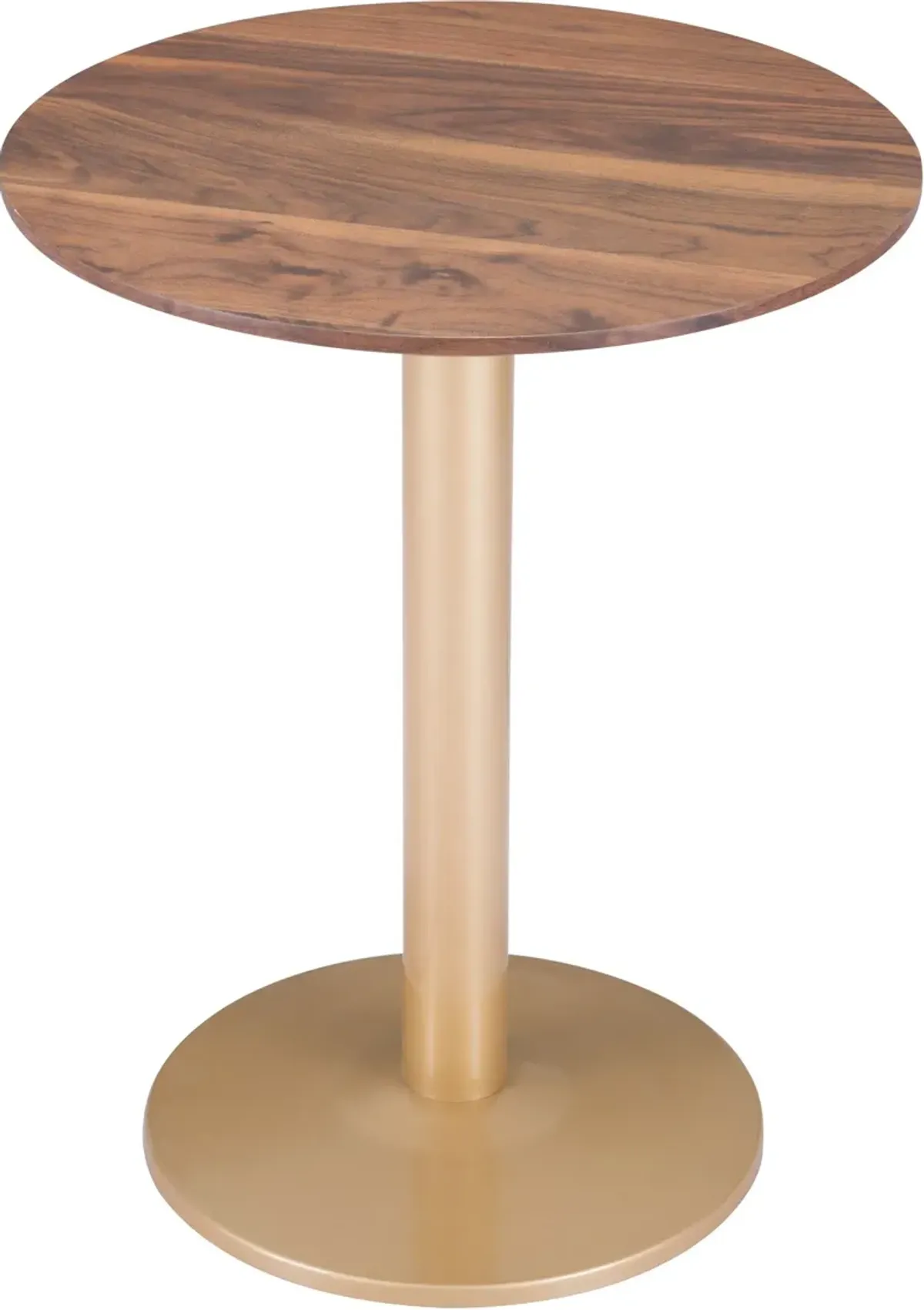 Hadassah Bistro Table - Brown/Gold