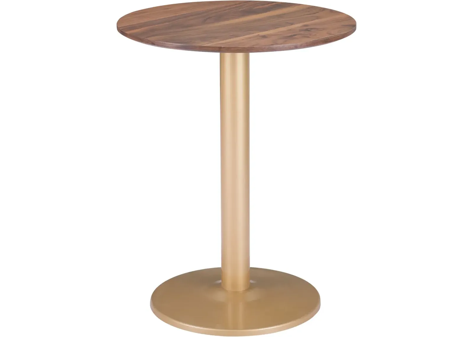 Hadassah Bistro Table - Brown/Gold