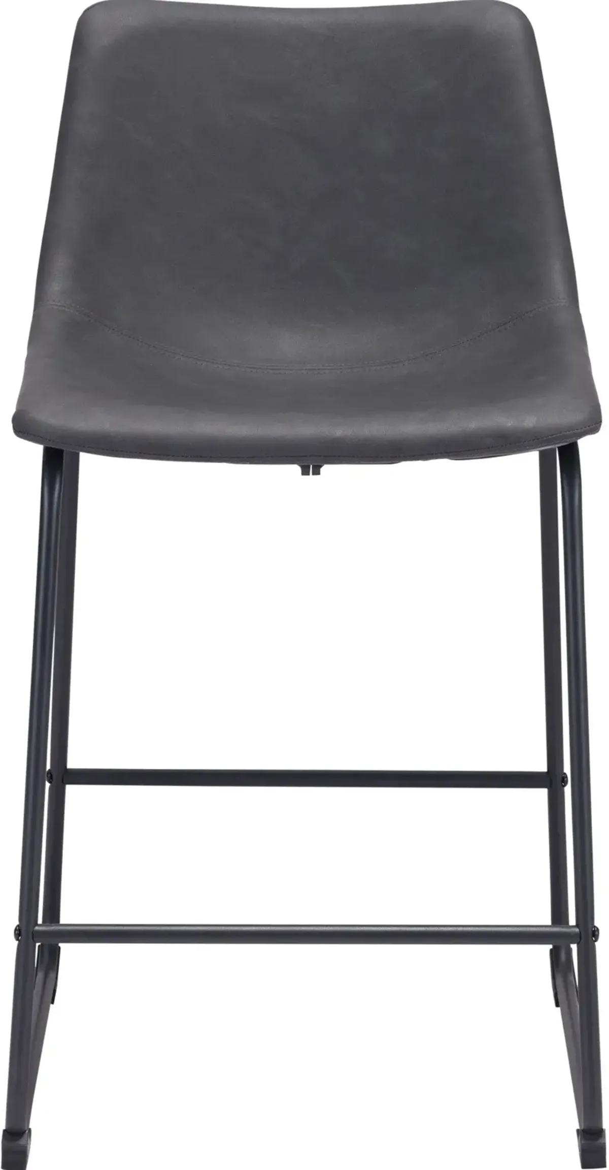 Zion Set of 2 Counter-Height Stools - Charcoal