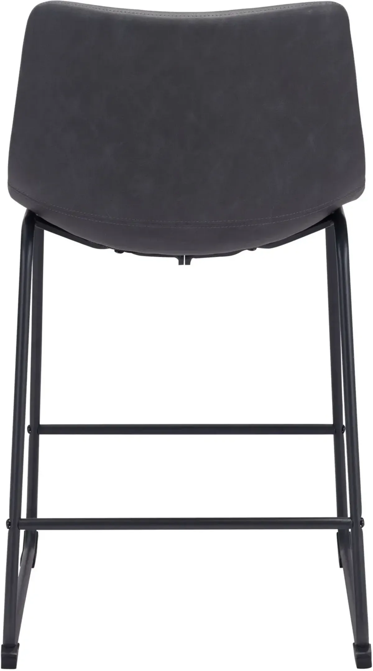 Zion Set of 2 Counter-Height Stools - Charcoal