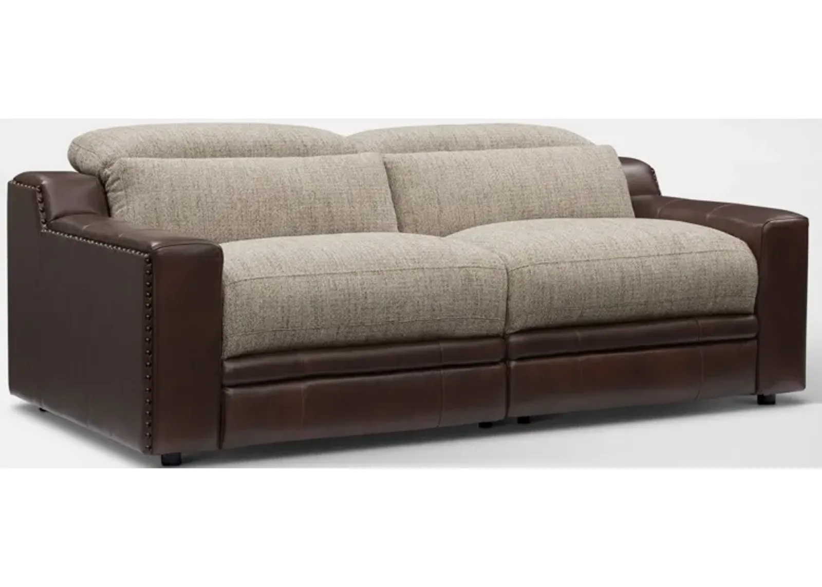 Bridgeport 2-Piece Dual-Power Reclining Sofa - Brown