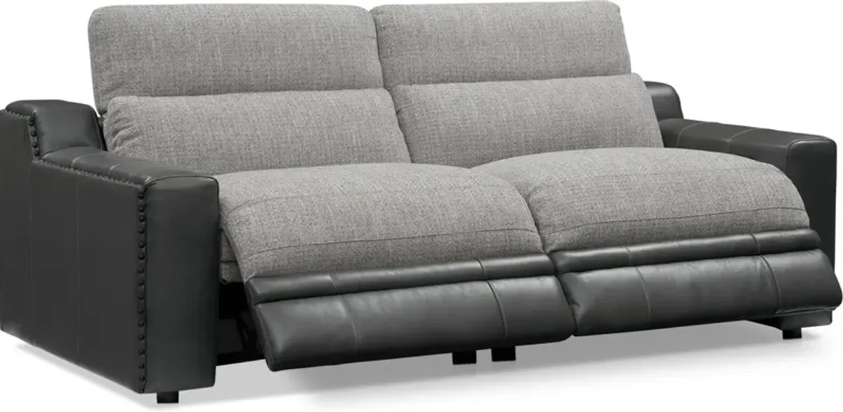 Bridgeport 2-Piece Dual-Power Reclining Sofa - Gray