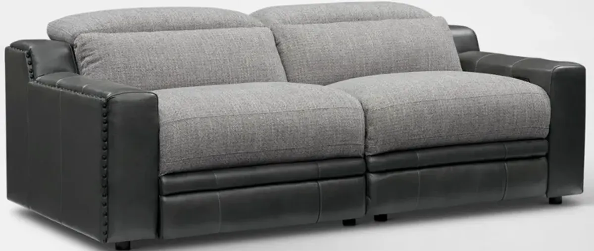 Bridgeport 2-Piece Dual-Power Reclining Sofa - Gray