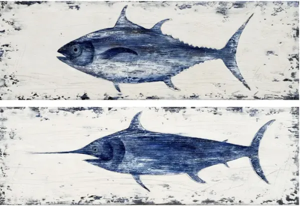 Hatteras 2-Piece 60'' x 20'' Wall Art Set