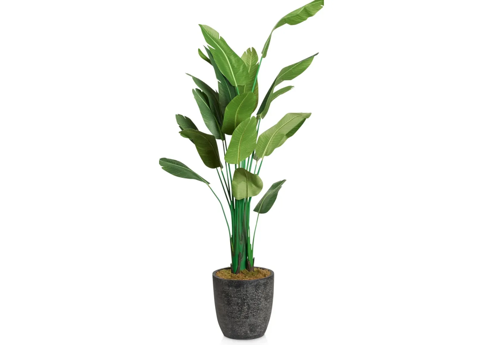 Faux 9' Travellers Palm Tree with Summit Planter - Large