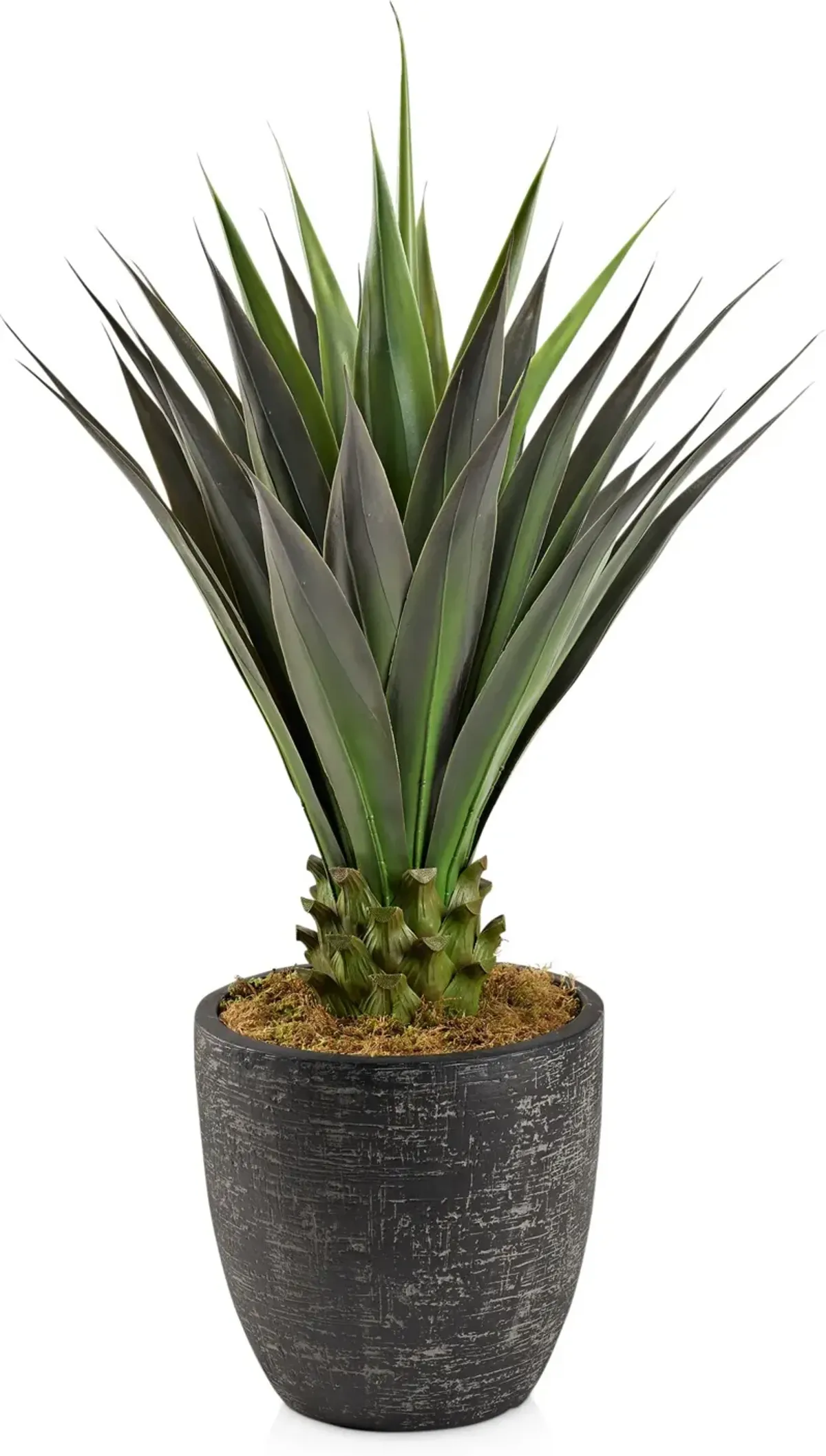 Faux 4.5' Jumbo Agave Plant with Summit Planter - Large