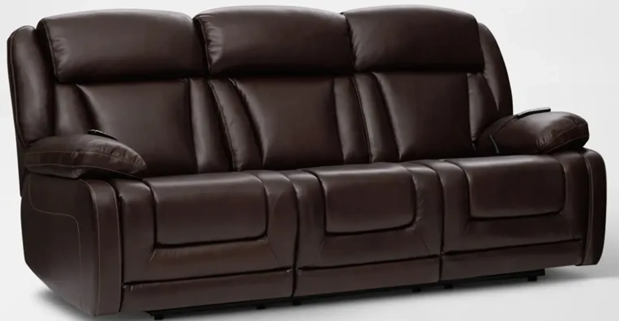 Palermo Triple-Power Reclining Sofa and Recliner Set - Brown ...