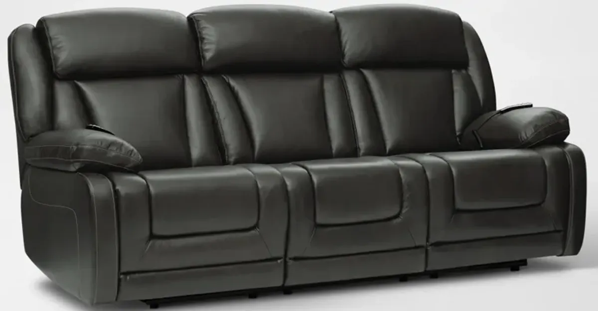 Palermo Triple-Power Reclining Sofa and Recliner Set - Gray