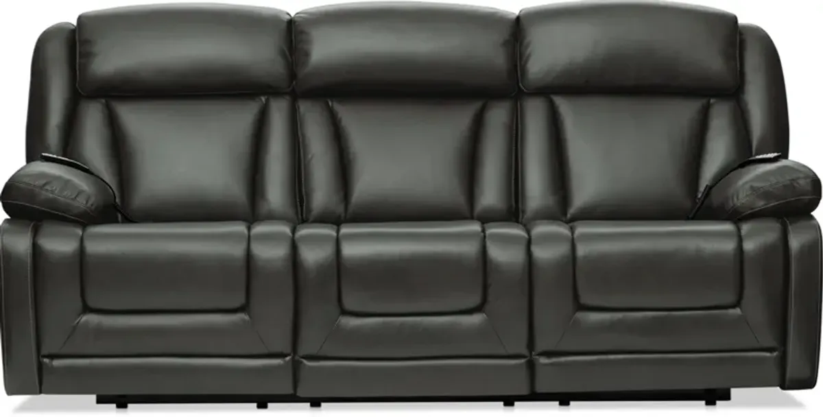 Palermo Triple-Power Reclining Sofa and Recliner Set - Gray