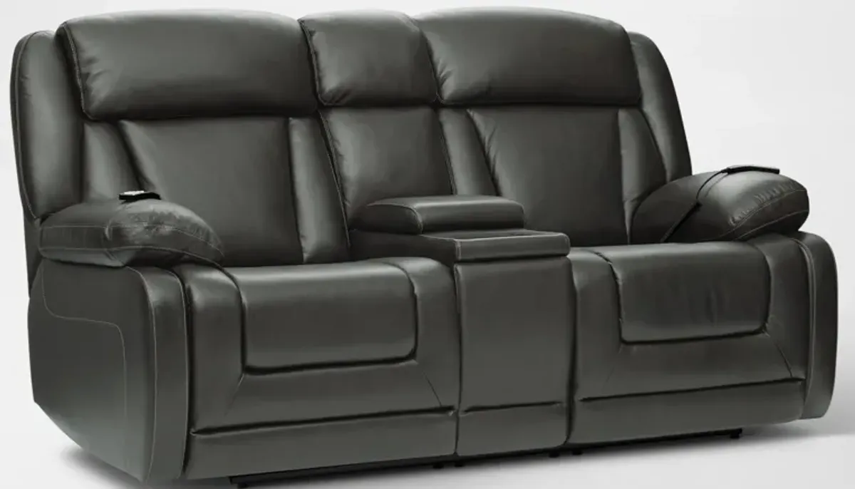 Palermo Triple-Power Reclining Sofa, Loveseat and Recliner Set - Gray