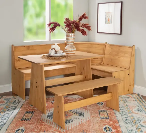 Sunday Dining Table, Banquette and Bench - Tan