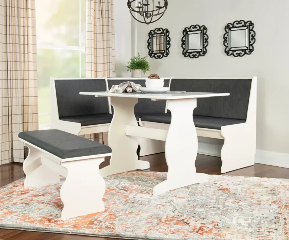 Razz Dining Table, Banquette and Bench