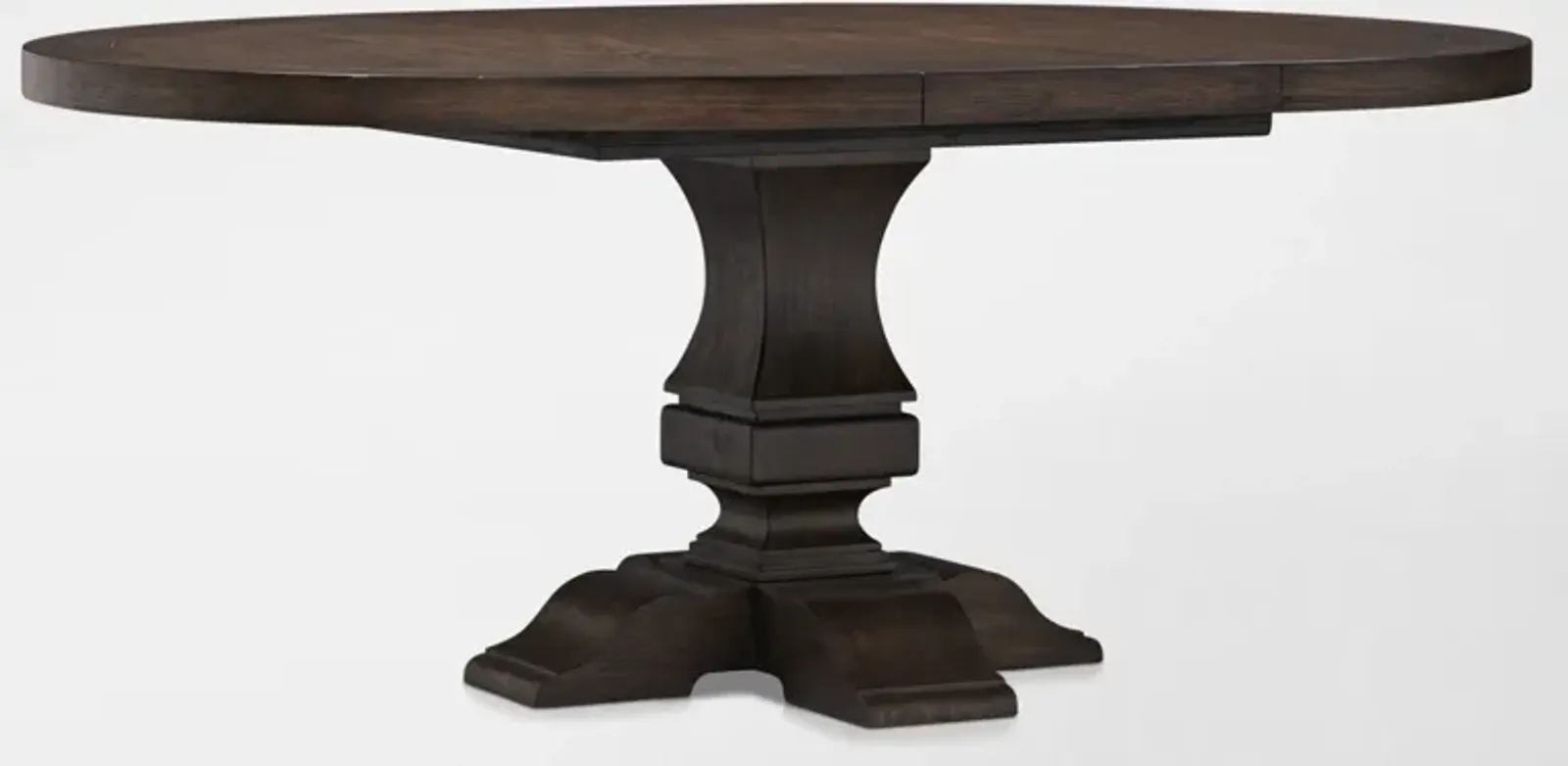 Asheville Round Extendable Dining Table - Tobacco