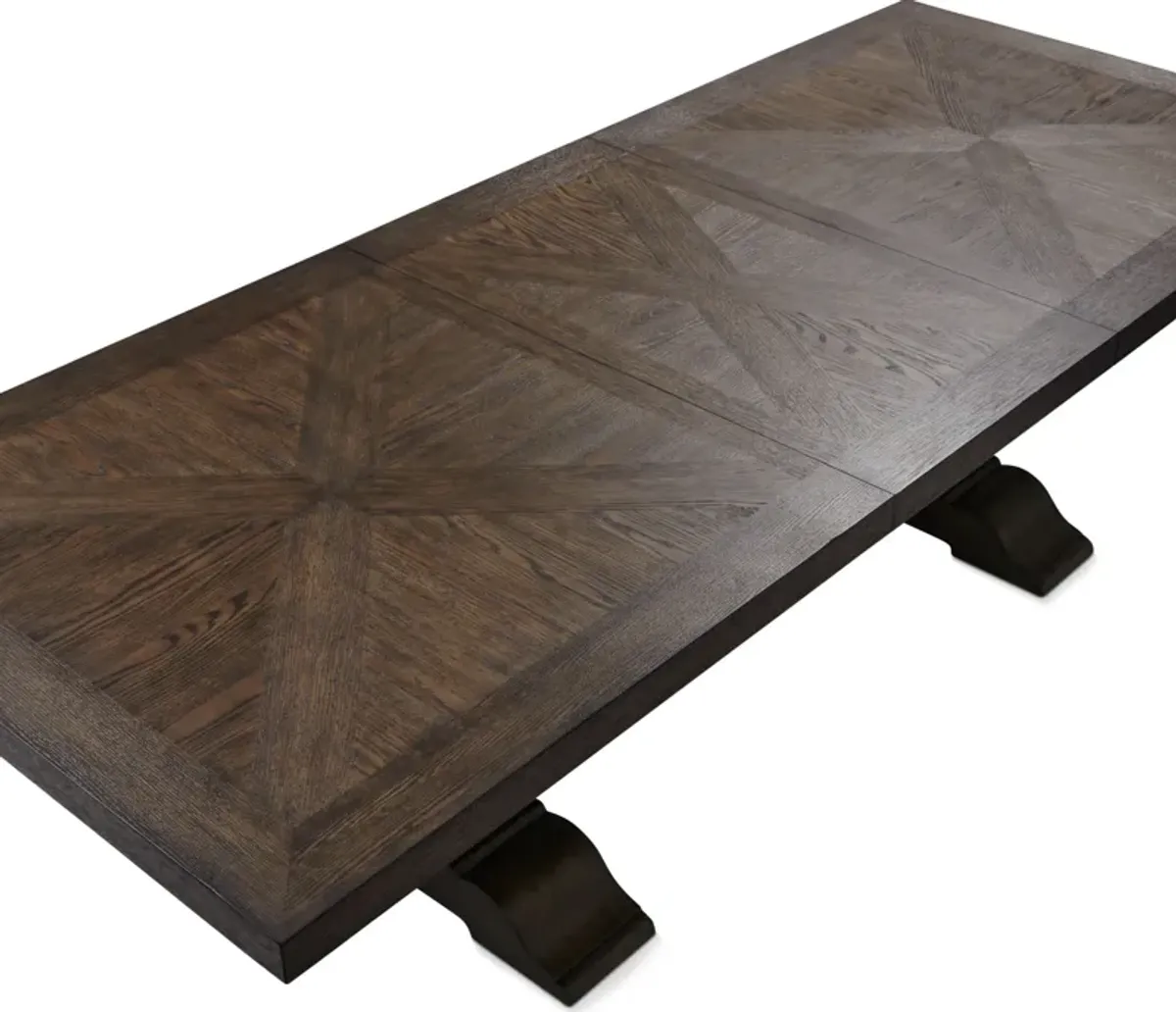 Asheville Rectangle Extendable Dining Table with 6 Splat-Back Side Chairs - Tobacco