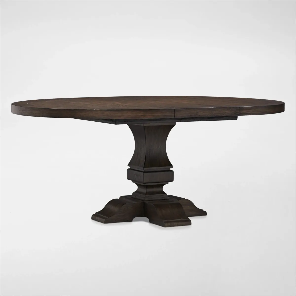 Asheville Round Extendable Dining Table with 4 Splat-Back Side Chairs - Tobacco