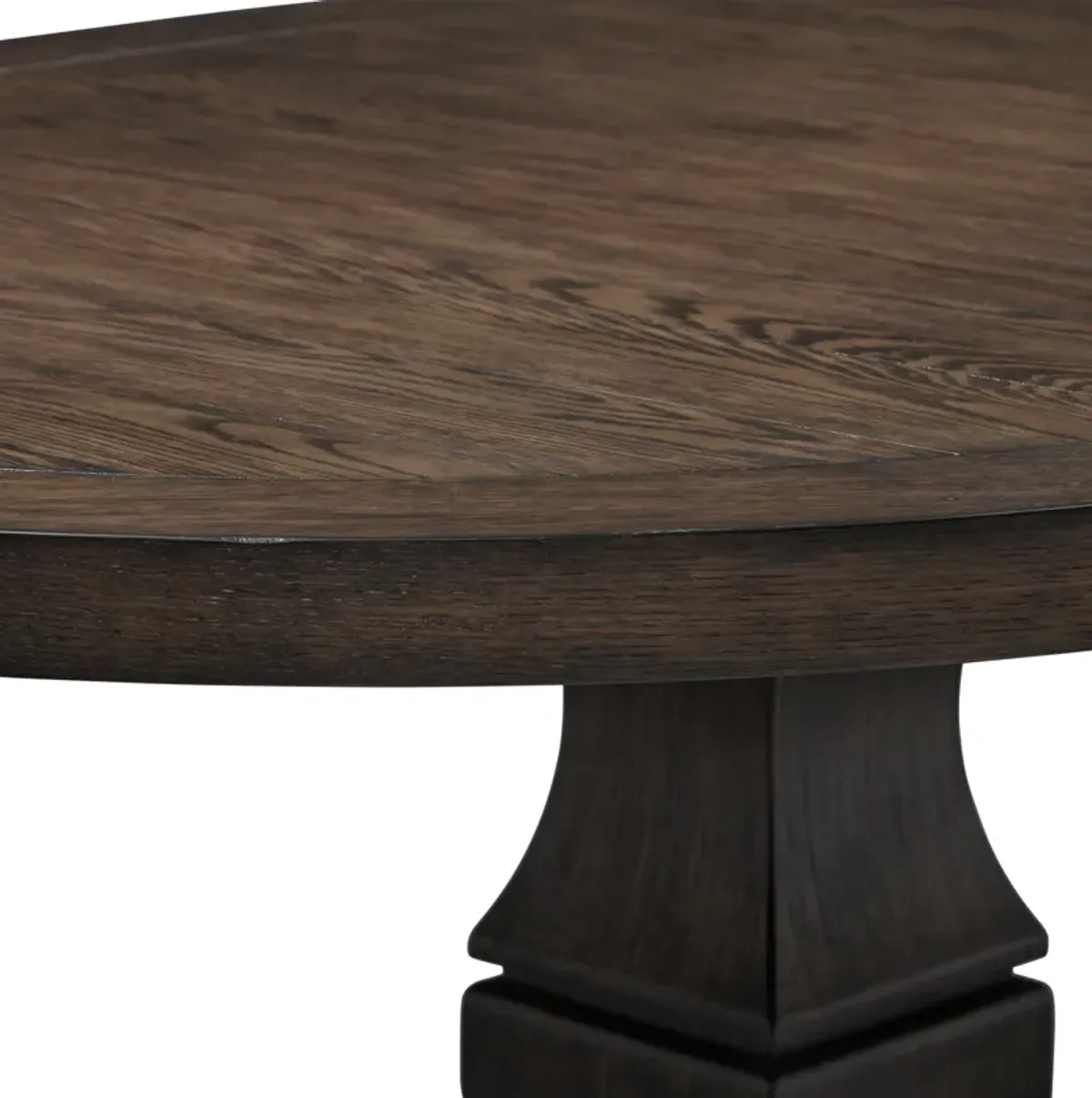 Asheville Round Extendable Dining Table with 4 Splat-Back Side Chairs - Tobacco