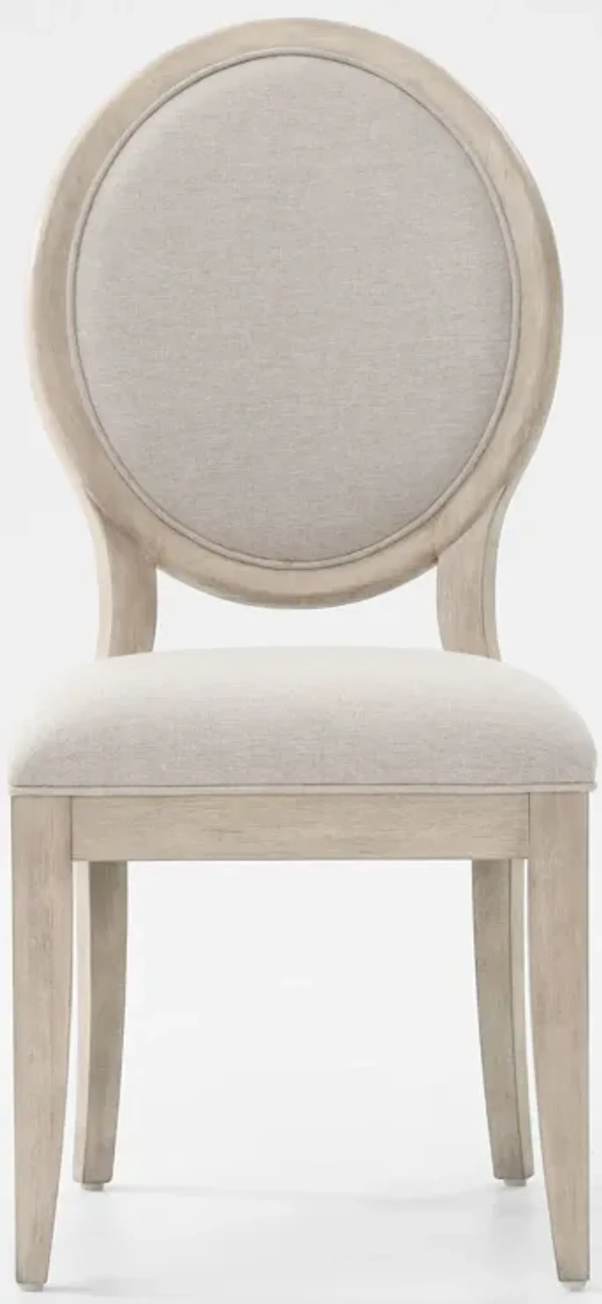 Asheville Oval-Back Side Chair - Sandstone