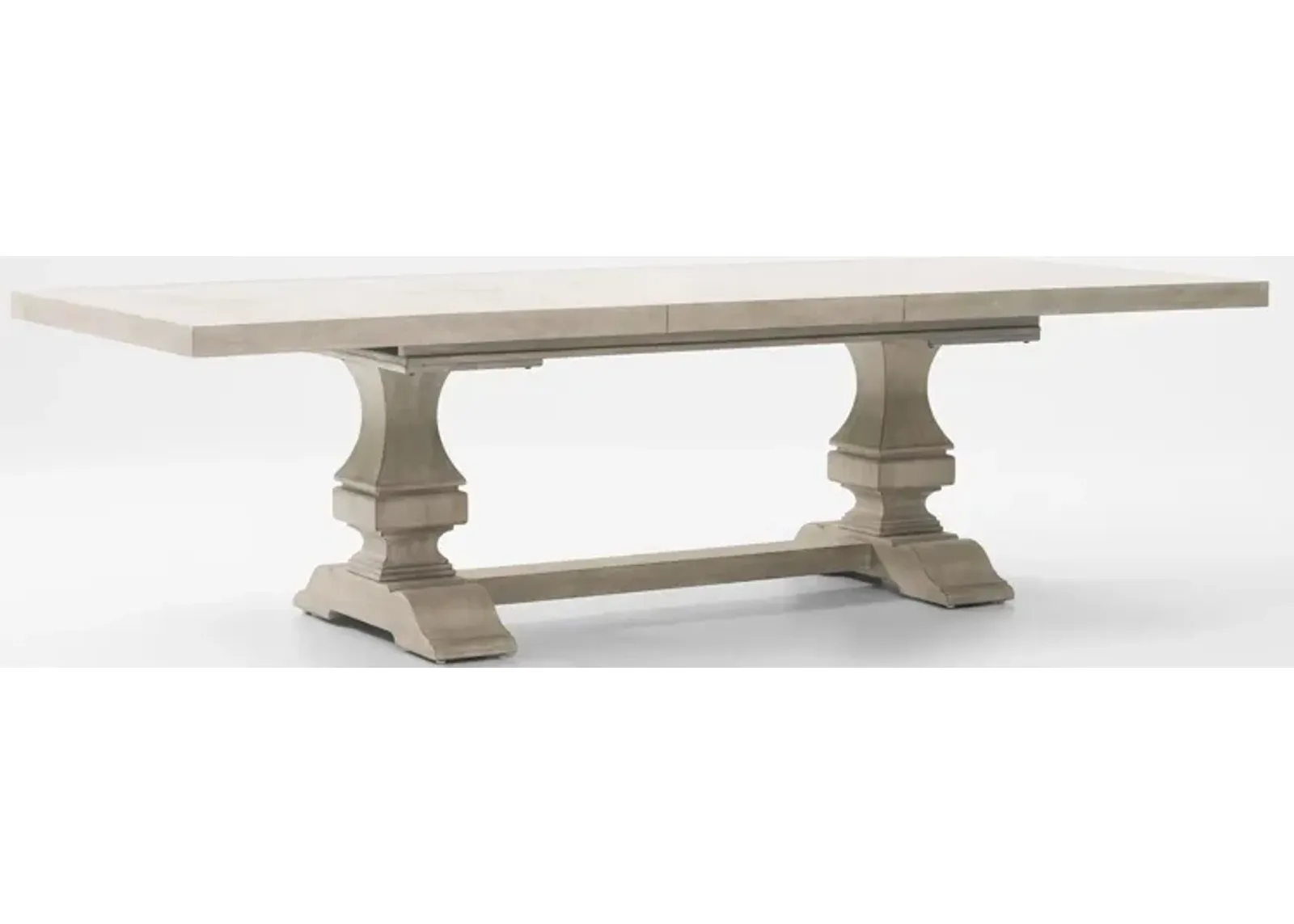 Asheville Rectangle Extendable Dining Table - Sandstone