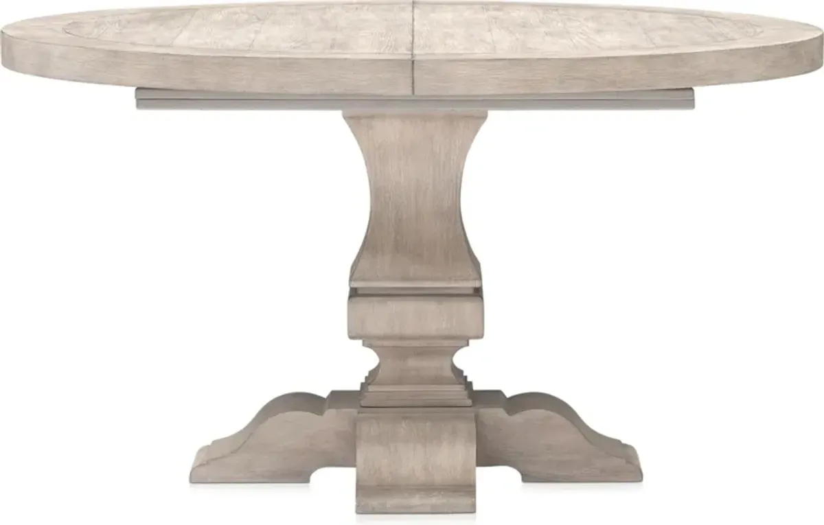 Asheville Round Extendable Dining Table - Sandstone