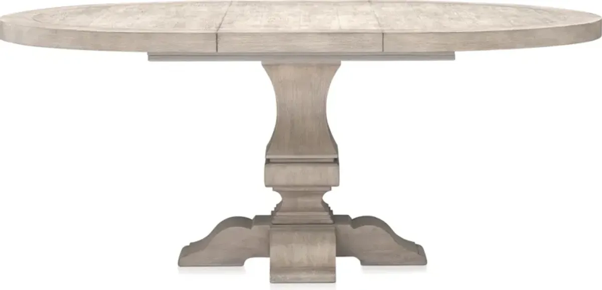 Asheville Round Extendable Dining Table - Sandstone