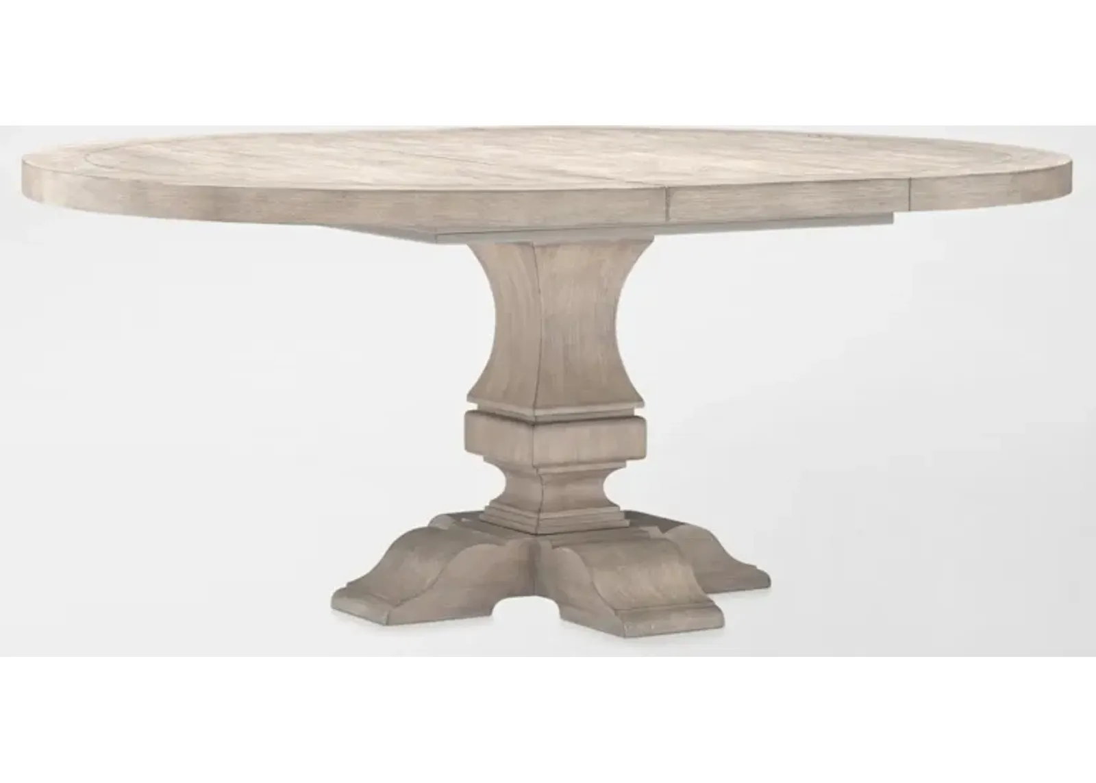 Asheville Round Extendable Dining Table - Sandstone