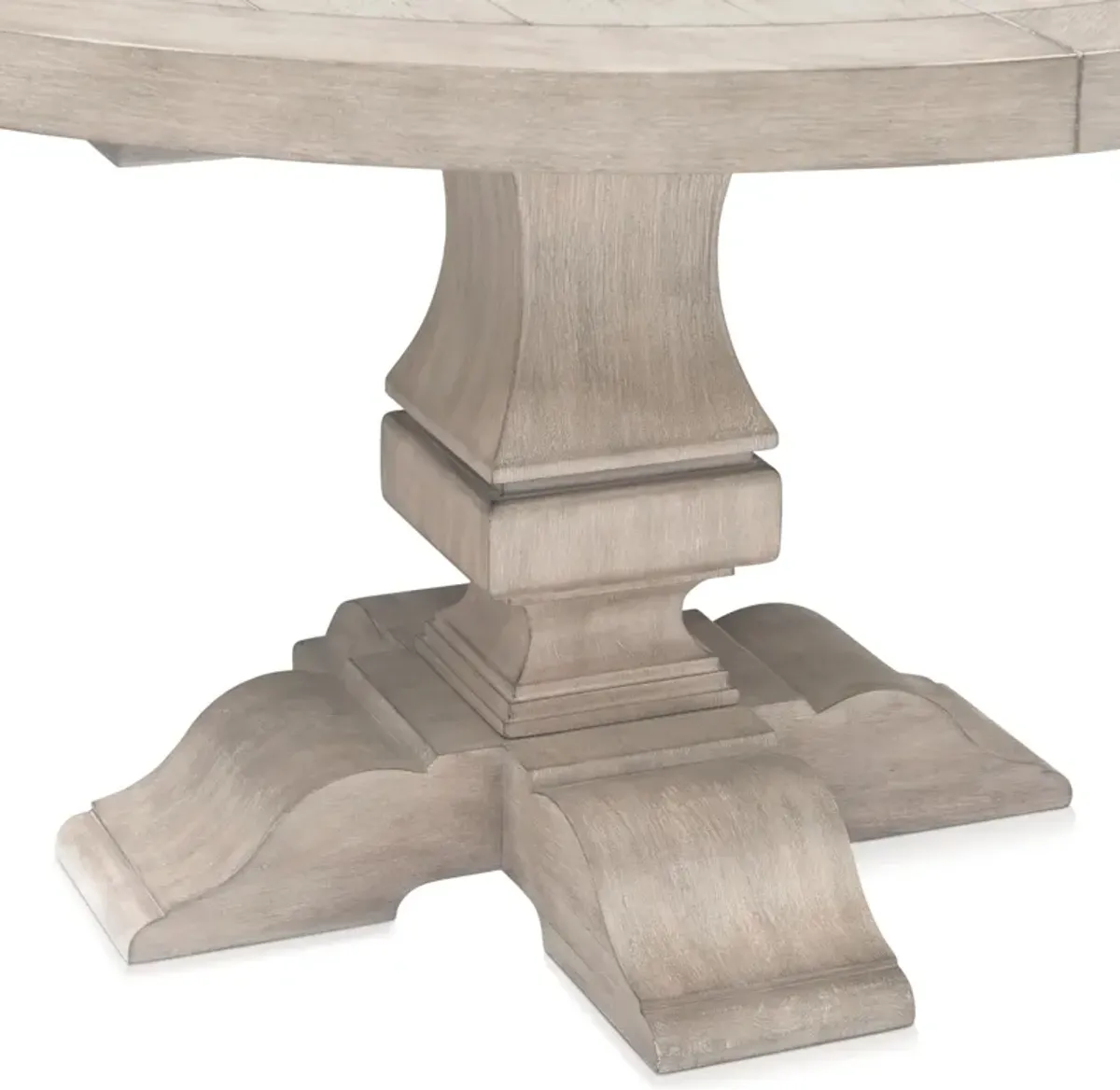 Asheville Round Extendable Dining Table with 4 Oval-Back Side Chairs - Sandstone