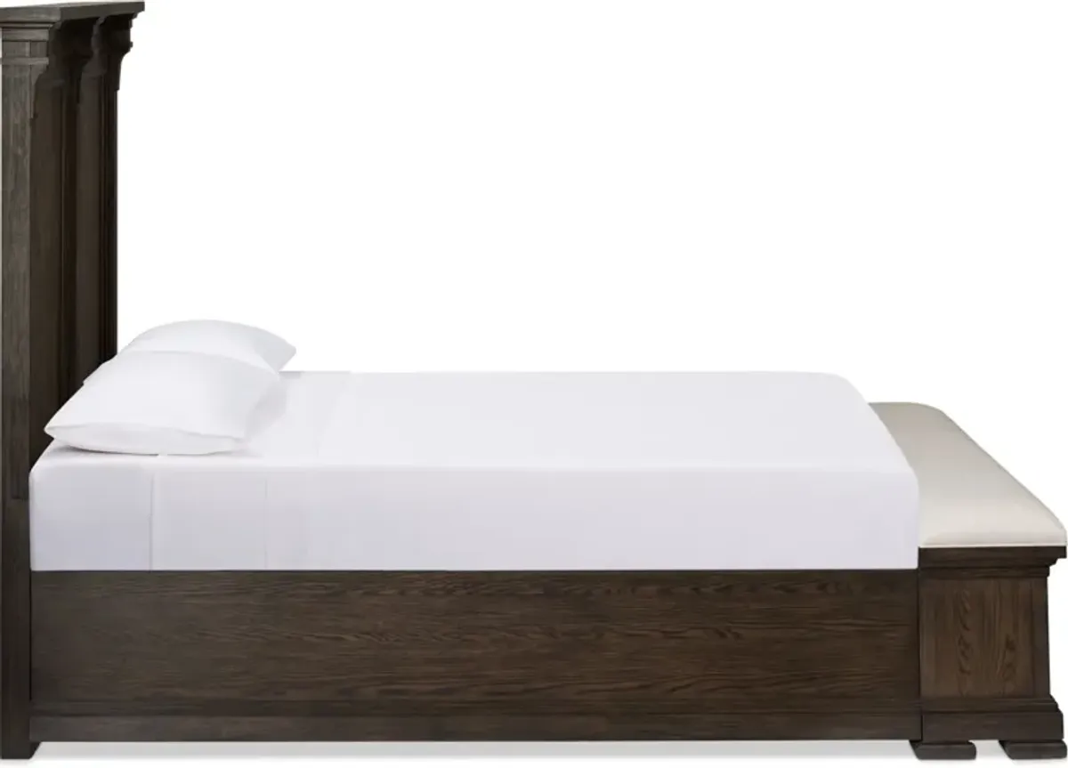 Asheville Queen Storage Bed - Tobacco