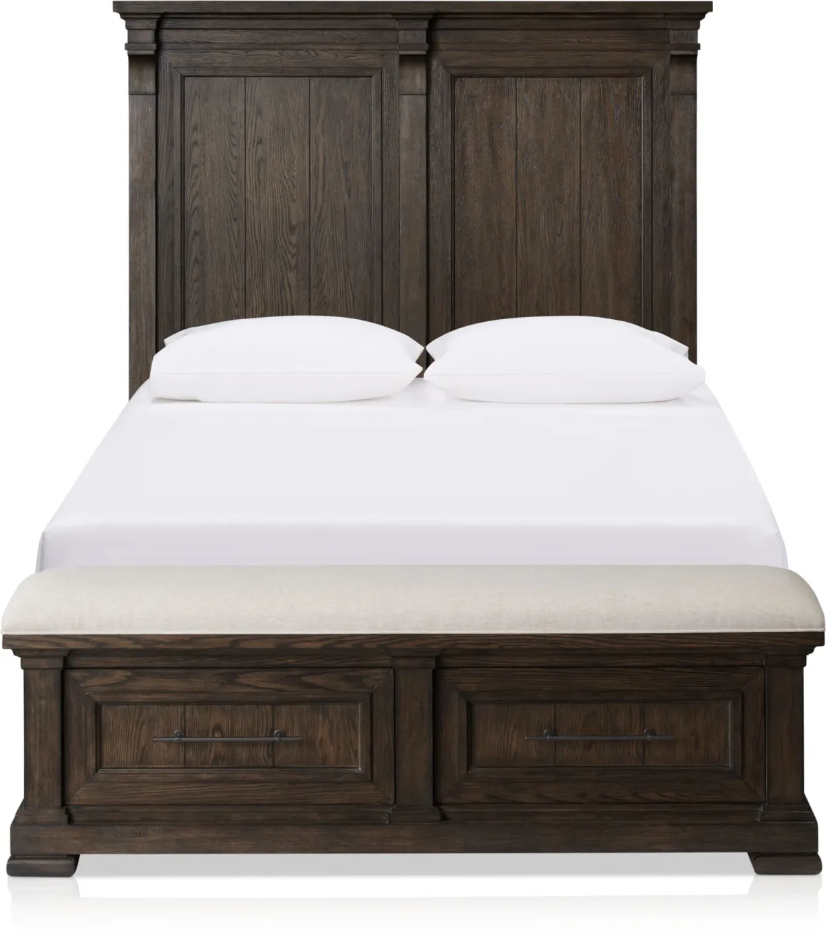 Asheville Queen Storage Bed - Tobacco