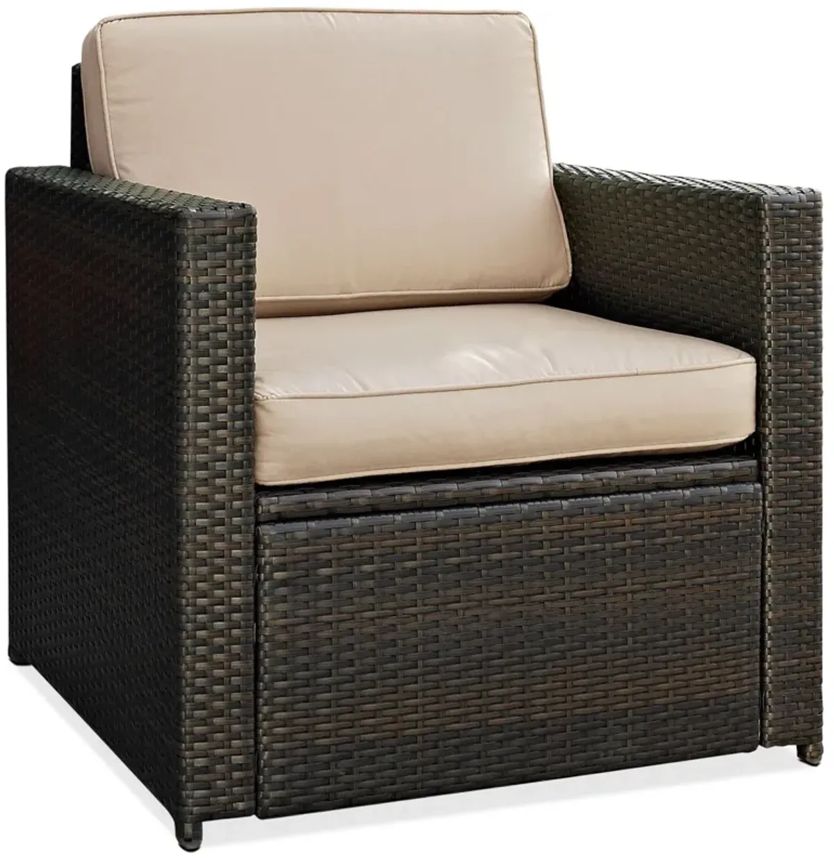 Aldo Outdoor Loveseat, Chair and Coffee Table Set - Sand