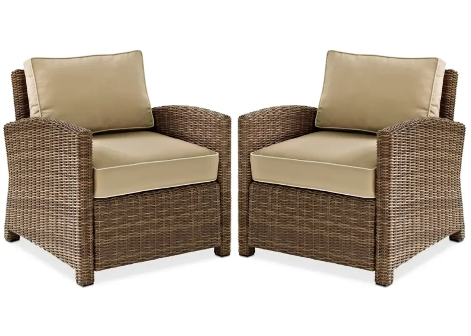 Destin Set of 2 Outdoor Chairs - Sand