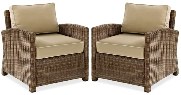 Destin Set of 2 Outdoor Chairs - Sand