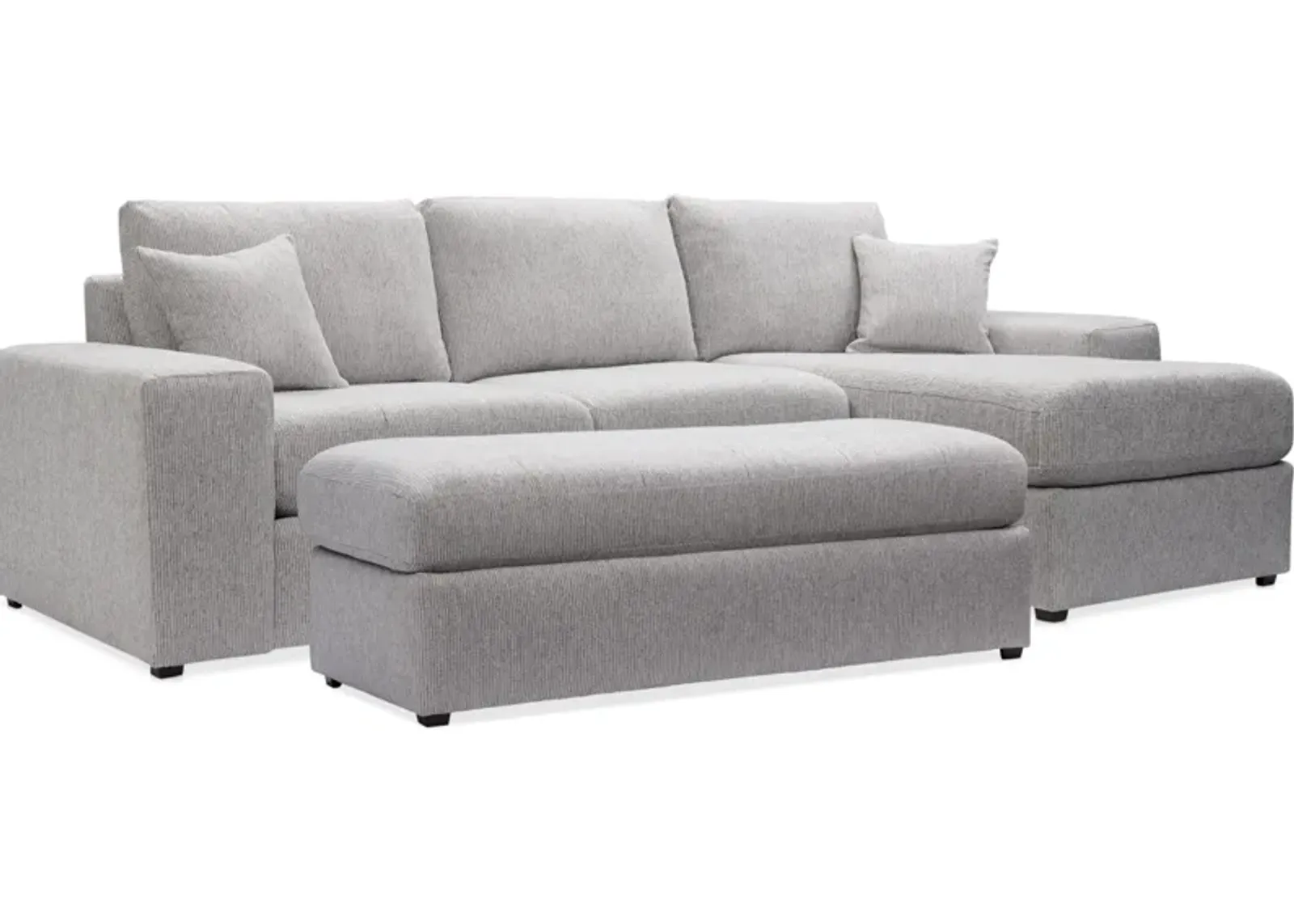 Margot 2-Piece Sectional with Right-Facing Chaise and Ottoman