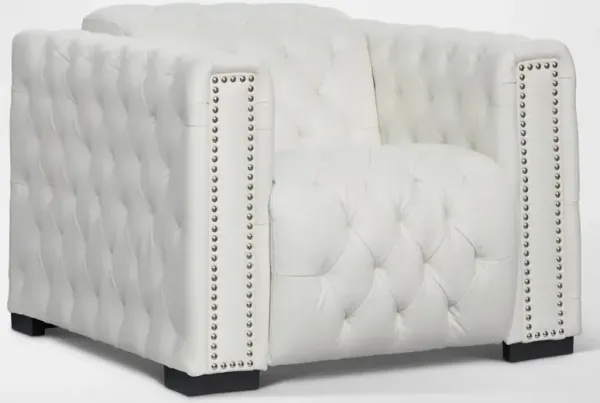 Mitchell Dual-Power Recliner - White