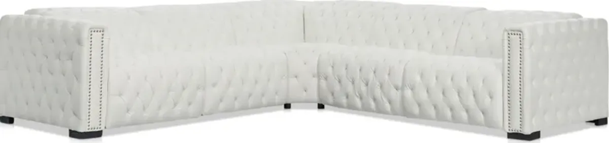 Mitchell 5-Piece Dual-Power Reclining Sectional - White