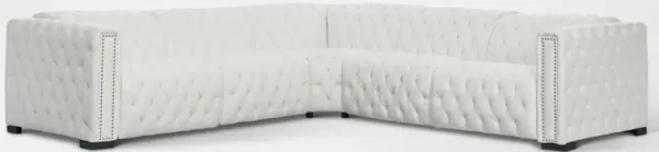Mitchell 5-Piece Dual-Power Reclining Sectional - White