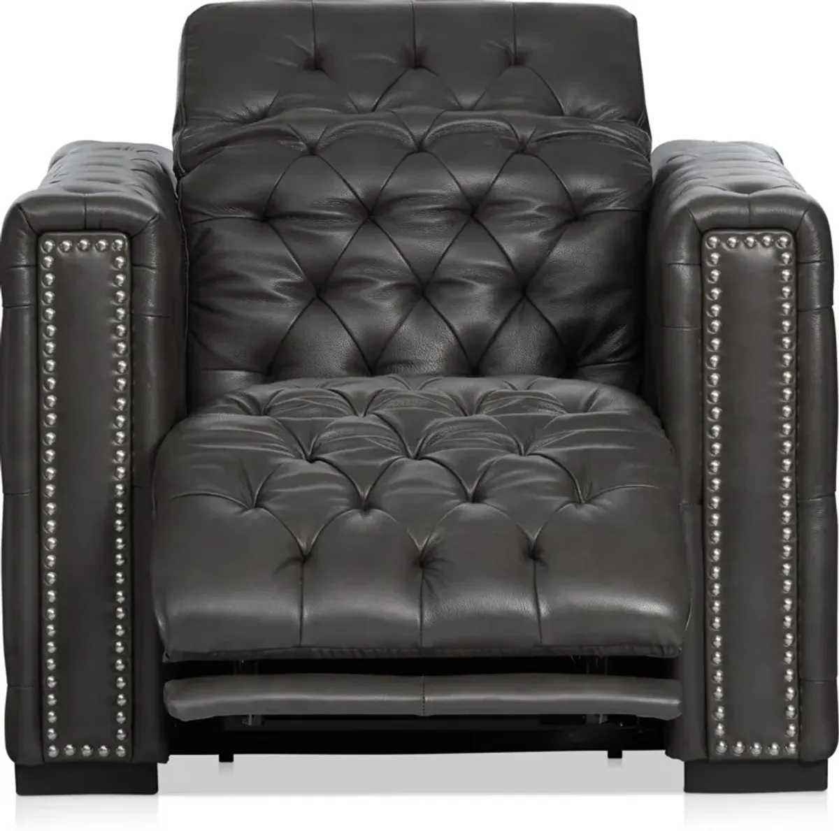 Mitchell Dual-Power Recliner - Charcoal